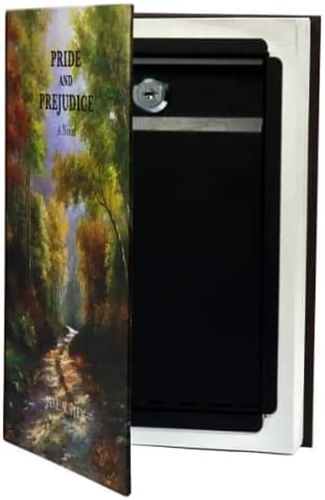 Alt view image 14 of 20 - Barska Real Paper Book Safe,0.05 cu ft,Black AX11682