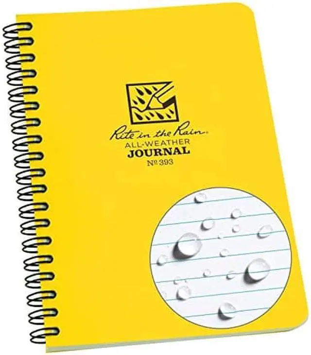 Alt view image 4 of 4 - RITE IN THE RAIN 393 All Weather Notebook,Side Spiral,Journal