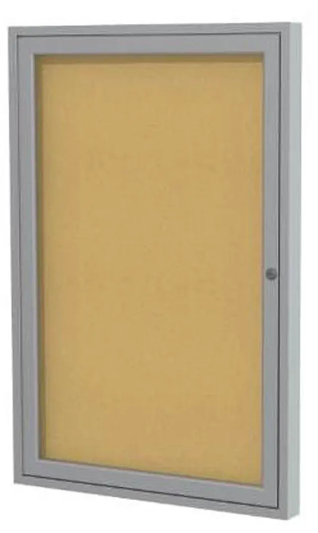Alt view image 9 of 11 - GHENT PA13624K Enclosed Cork Bulletin Board 36" x 24", 1 Door