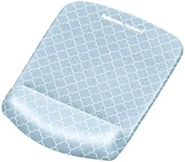 Alt view image 18 of 20 - Fellowes 9549701 PlushTouch Mouse Pad Wrist Rest with Microban - Gray Lattice