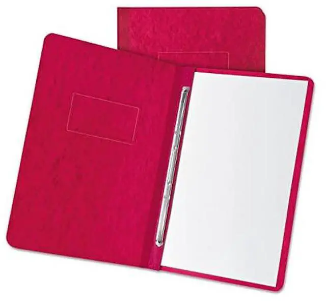 Alt view image 3 of 5 - Oxford 12911 Pressboard Report Cover, Prong Clip, Letter, 3" Capacity, Executive Red