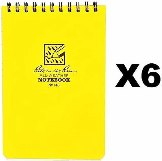 Alt view image 6 of 6 - RITE IN THE RAIN 146 All Weather Pocket Notebook,Grid, 20 lb.