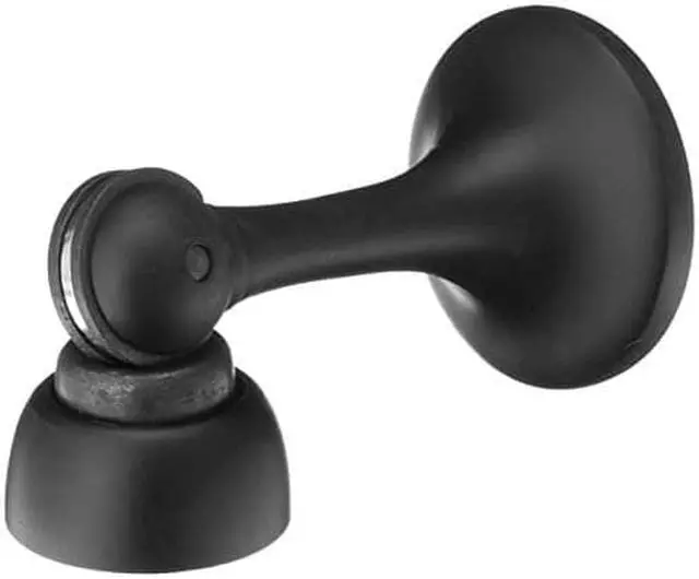 Alt view image 3 of 3 - 3 in. Solid Brass Magnetic Door Holder (Paint Black)