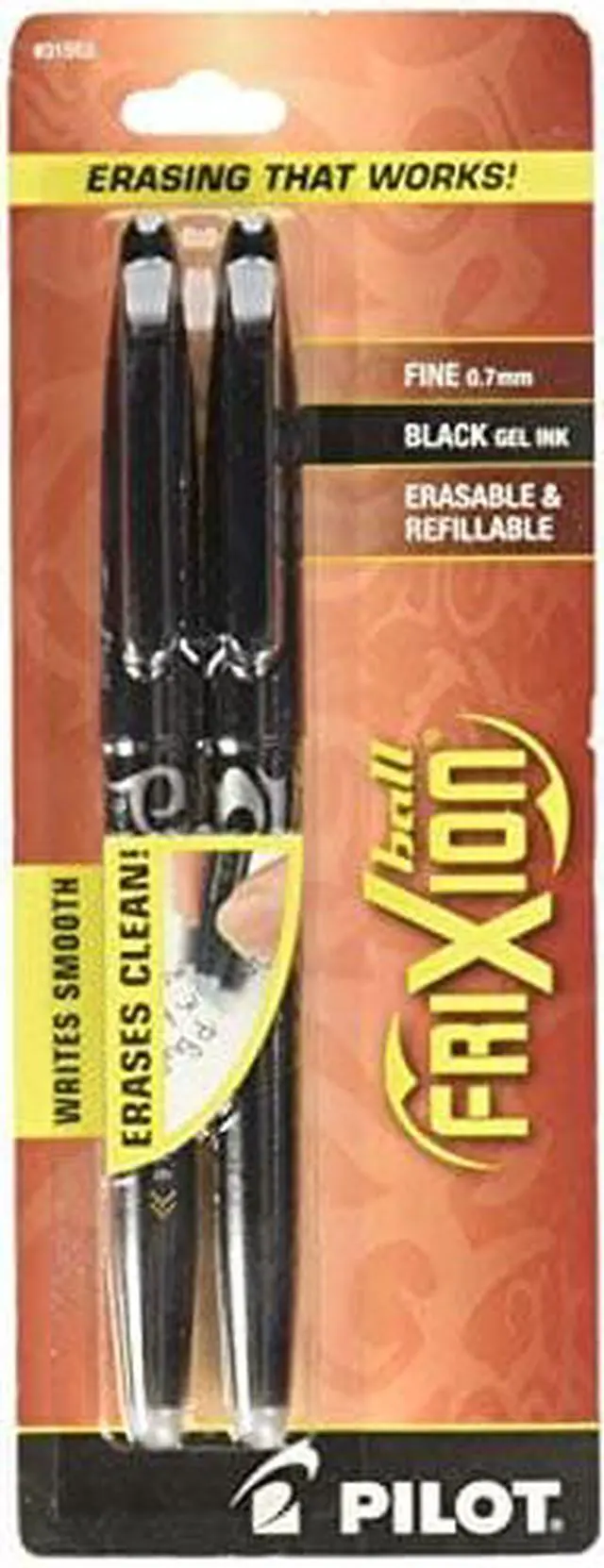 Alt view image 4 of 4 - Pilot Rollerball Gel Pen Frix Erasable Fine Black Barrel/Ink 31553