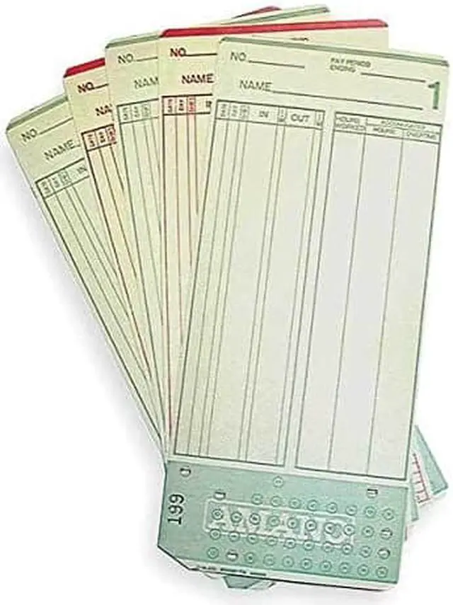 Alt view image 4 of 4 - AMANO AMA099000 Time Card,7 1/4x3 1/4in,PK1000
