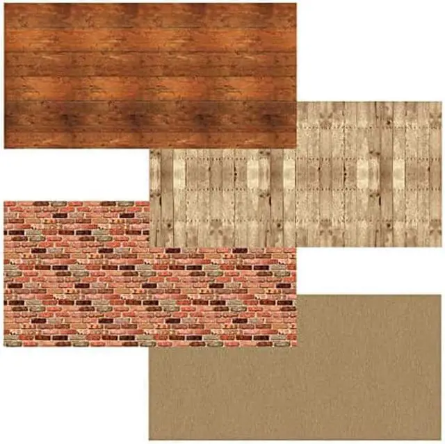 Main image of Fadeless Bulletin Board Art Paper, Rustic Assortment, 48" x 12, 4 Rolls