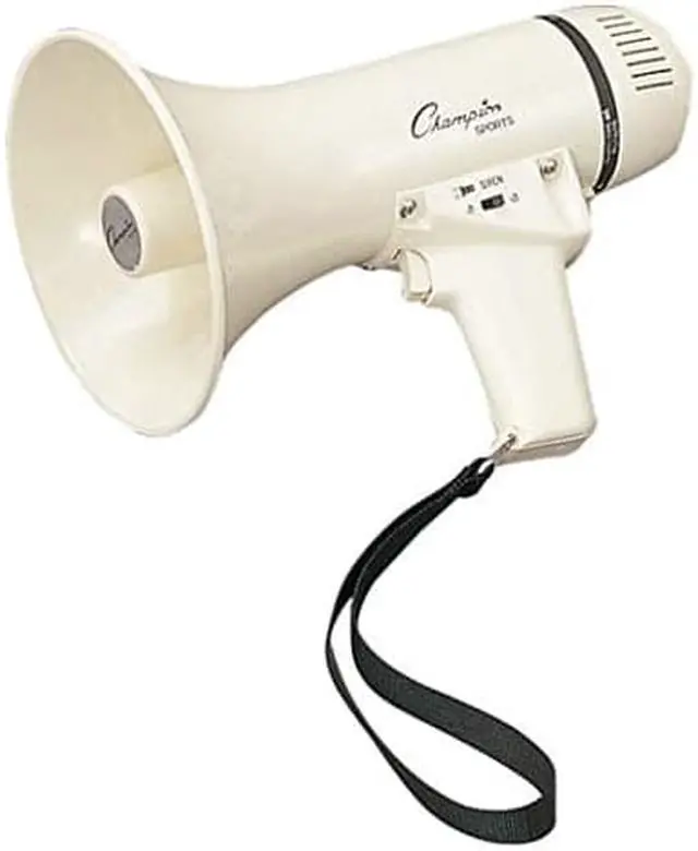 Alt view image 4 of 5 - Megaphone, 4-8W, 400 Yard Range, White MP4W