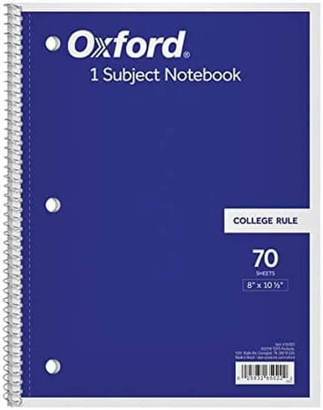 Alt view image 6 of 7 - Oxford Wirebound Notebooks, College Rule, Assorted, 70 Sheets, Each (OXF65022)
