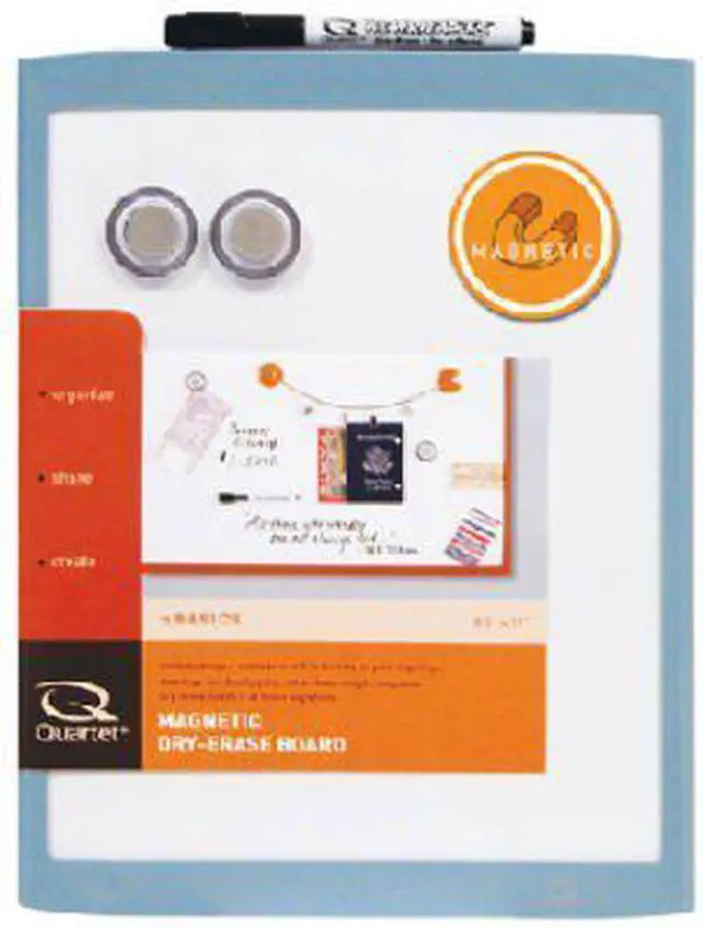 Alt view image 11 of 12 - ACCO MHOW8511 Quartet Dry Erase Board 11" Width x 8.50" Height - White Stainless Steel Surface - Plastic Frame - Film - 1 Each
