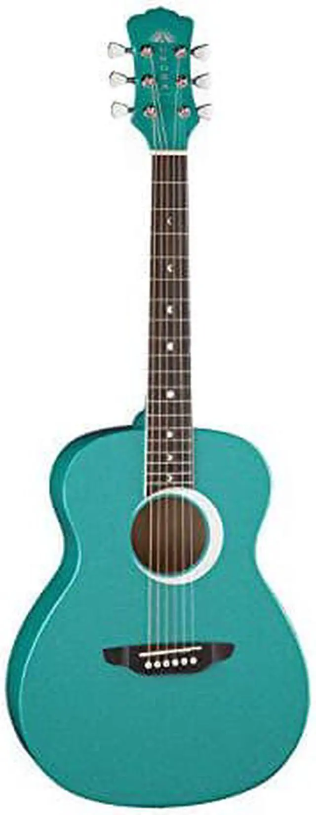 Main image of Luna Aurora Borealis 3/4-Size Acoustic Guitar - Teal Pearl