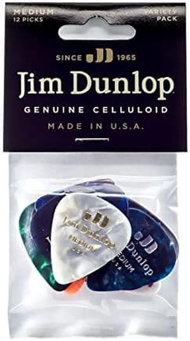 Alt view image 2 of 4 - Dunlop PVP106 celluloid Variety Pack Medium guitar Picks