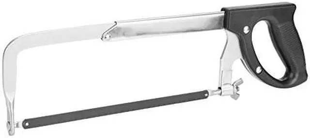 Main image of GreatNeck 125 12 Inch Solid Steel Adjustable Frame Hacksaw, 10 Inch Saw Blade, 12 Inch Saw Blade, Portable Hacksaw, Steel Hacksaw Blade Handle