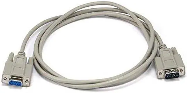 Alt view image 5 of 5 - Monoprice 6ft DB9 (DE9) M/F Molded Cable