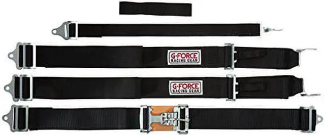 Main image of G-Force 6030BK Black 5-Point Pull-Down Latch and Link H-Type Shoulder Harness Set