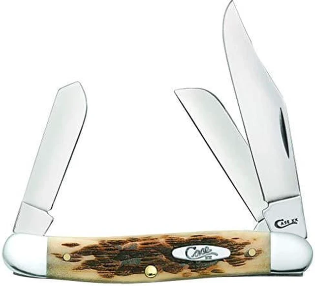 Alt view image 6 of 6 - Case 6347 SS Amber Stockman Knife