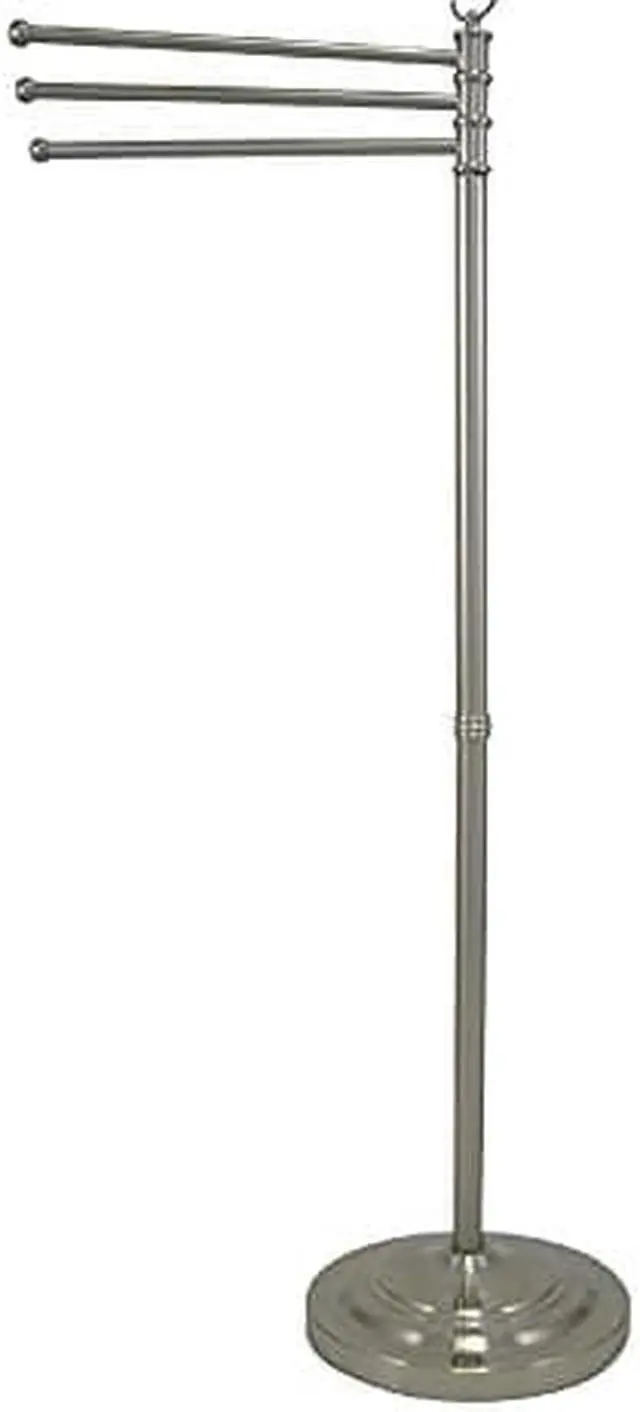 Alt view image 4 of 5 - PEDESTAL TOWEL BAR IN THREE LEVEL HEIGHT W/WHITE BOX-Satin Nickel Finish