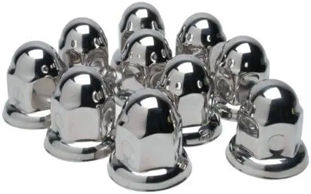 Alt view image 7 of 9 - ROADPRO R RP-33SS10 33MM SS FLANGED LUGNUT COVERS 10-PK