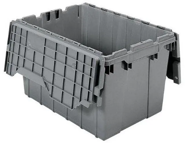 Alt view image 4 of 4 - Akro-Mils Attached Lid Storage Container - Internal Dimensions: 12" Height - External Dimensions: 21.5" Length x 15" Wid