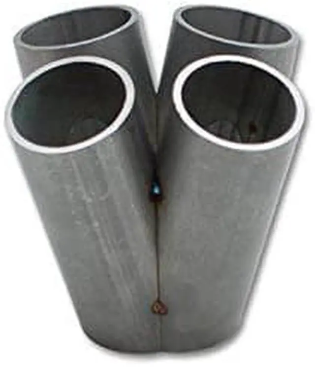 Main image of Vibrant Performance Power 2453 Exhaust Collector, Merge, 4-into-1, fits T4 Turbo inlet flange, 1.50 in. Nominal Primary, Schedule 10 pipe, 304 Stainless Steel, 4.75 in. tall, each