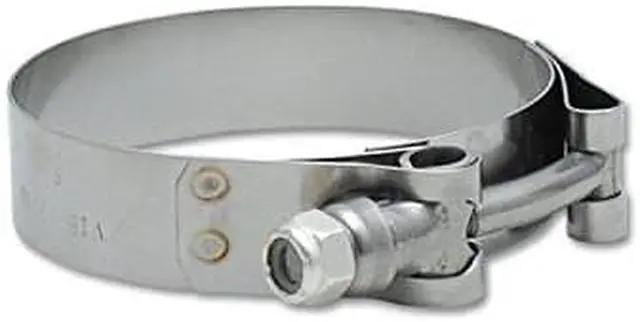 Alt view image 3 of 3 - Vibrant 2789 1.75"-2.10" Clamp Range Stainless Steel T-Bolt Clamp