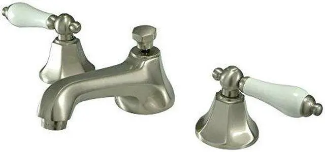 Alt view image 9 of 14 - Kingston Brass KS4468PL 8 Inch -18 Inch Widespread Lavatory Faucet - Satin Nickel
