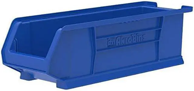 Alt view image 3 of 3 - AKRO-MILS 30284BLUE Storage Bin, Plastic, Blue, 7 in H, 8 1/4 in W, 23 7/8 in L