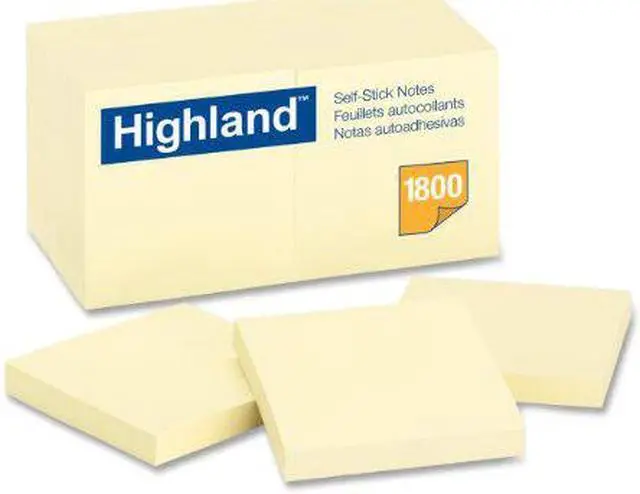 Alt view image 6 of 7 - 3M 654918PK NOTE,3X3, 18 PK,YW