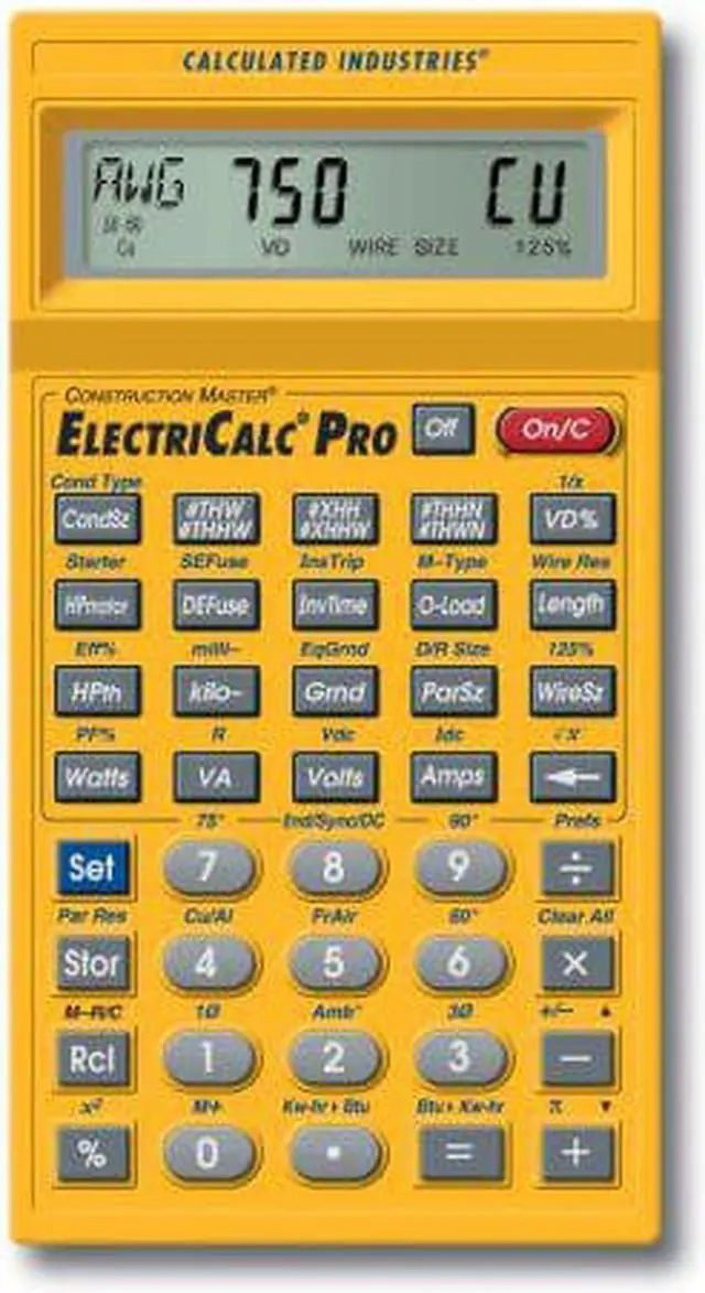Main image of Calculated Industries 5070 ElectriCalc Pro Electrical Code Calculator