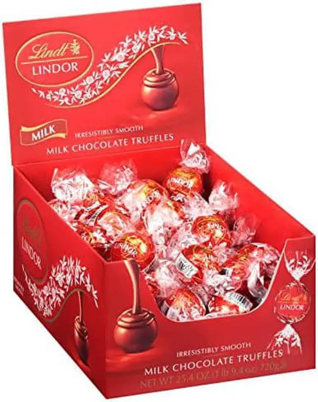Alt view image 2 of 2 - Lindor Milk Chocolate Truffles 25.4 oz Box 60/Box LAS3512