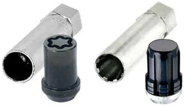 Alt view image 12 of 12 - McGard 65557BK Chrome/Black SplineDrive 5 Lug Wheel Install Kit (M12 x 1.5)