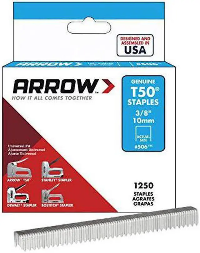 Alt view image 4 of 4 - Arrow Fastener 50624 T50 3/8" Staples (4 Pack)