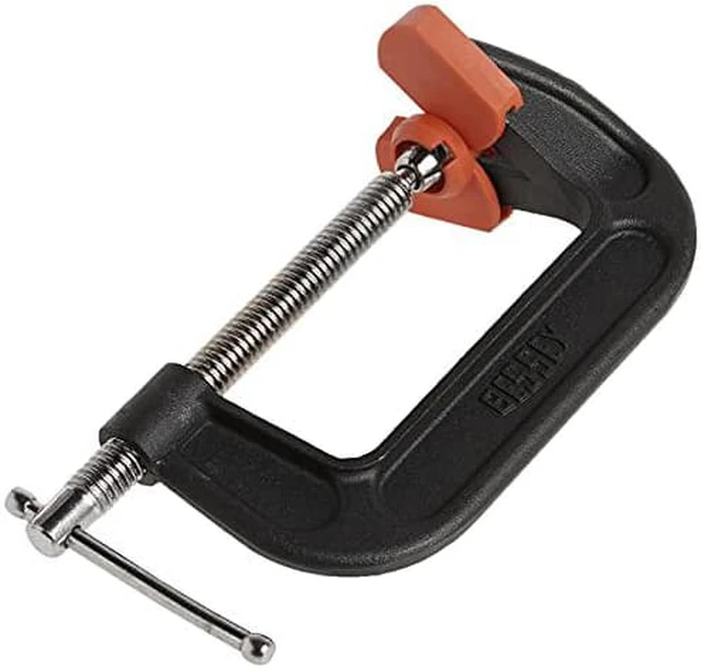 Alt view image 6 of 7 - BESSEY DHCC-4 Dbl Anvil C-Clamp,4",Iron,Light,1200 lb.