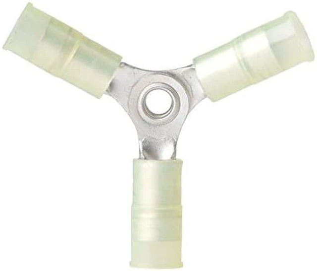 Main image of Ancor 210520 Marine Grade Electrical Nylon Insulated Double Crimp Funnel Entry 3-Way Connector (12 to 10-Gauge, 25-Pack)