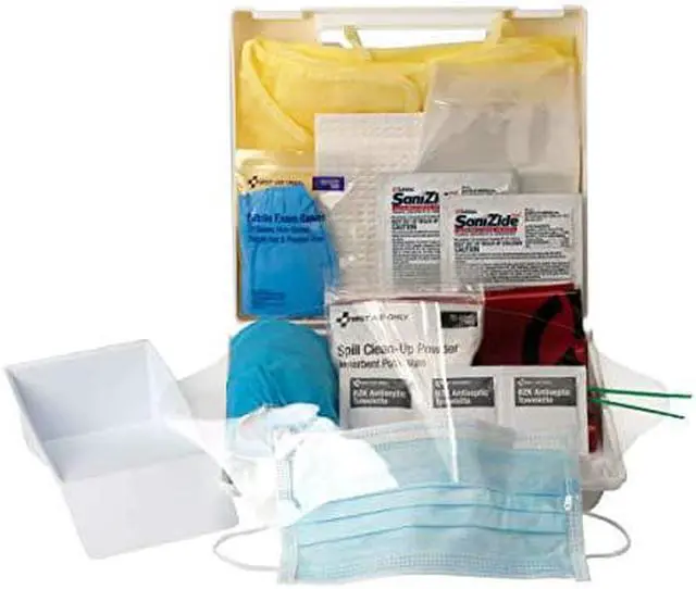 Alt view image 4 of 4 - FIRST AID ONLY 3XKW9 Biohazard Spill Kit,Carrying Case,White