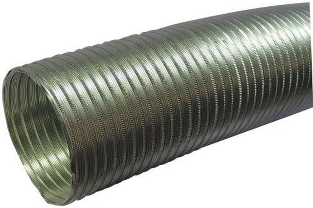 Alt view image 7 of 8 - Deflecto A058/5 Semi-rigid Flexible Aluminum Duct (5" Dia X 8ft)