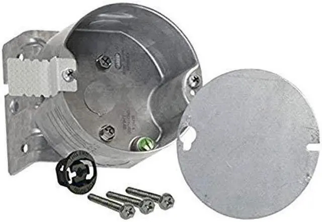 Alt view image 9 of 13 - RACO 294 Electrical Box,Round Ceiling Pan,8 Side