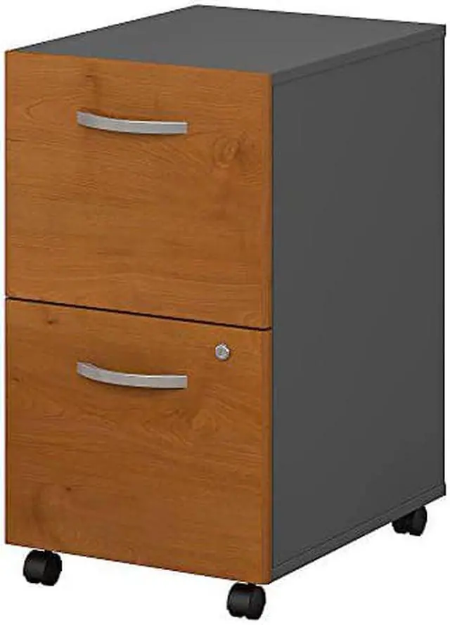 Main image of Bush Business Furniture Series C 2 Drawer Mobile File Cabinet in Natural Cherry