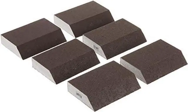 Main image of 3M Angled Sanding Sponge, 2.87-in by 4.87-in by 1-in, 6-Sponge Value Pack