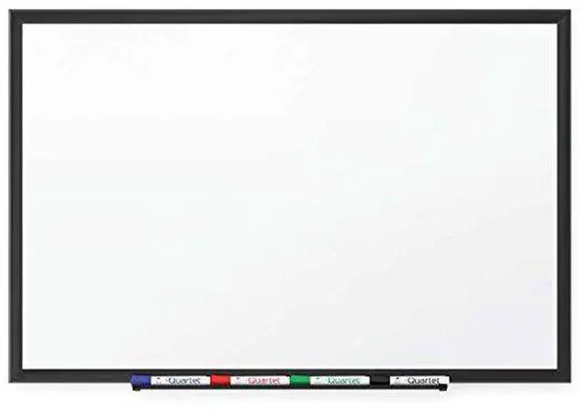 Alt view image 13 of 19 - Quartet Classic Series Magnetic Whiteboard 24 x 18 Black Aluminum Frame SM531B