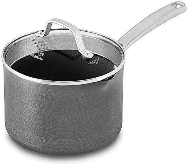 Alt view image 2 of 2 - Calphalon 1932455 Classic Nonstick Sauce Pan with Cover, 3.5 quart, Grey