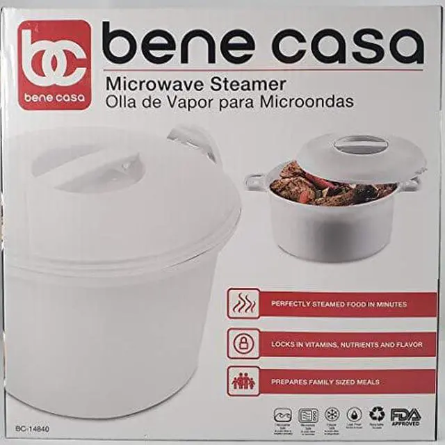 Alt view image 2 of 6 - bene casa bc-14840 microwave rice/pasta cooker.