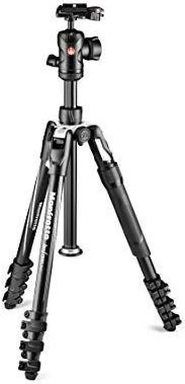 Alt view image 17 of 17 - Manfrotto Befree 2N1 Aluminium Tripod/Monopod, 494 Ball Head, Lever Locks, Black