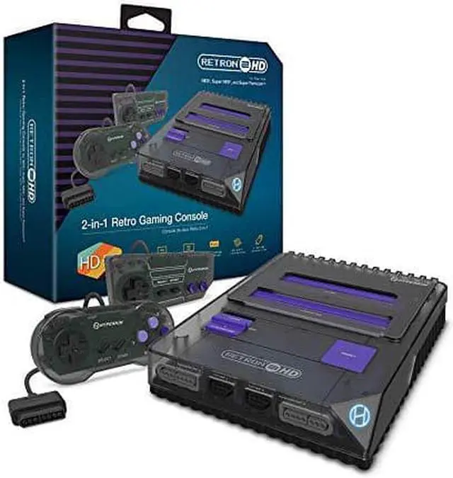 Alt view image 19 of 19 - Hyperkin RetroN 2 HD Gaming Console for NES/ Super Famicom - NES M02888-SB