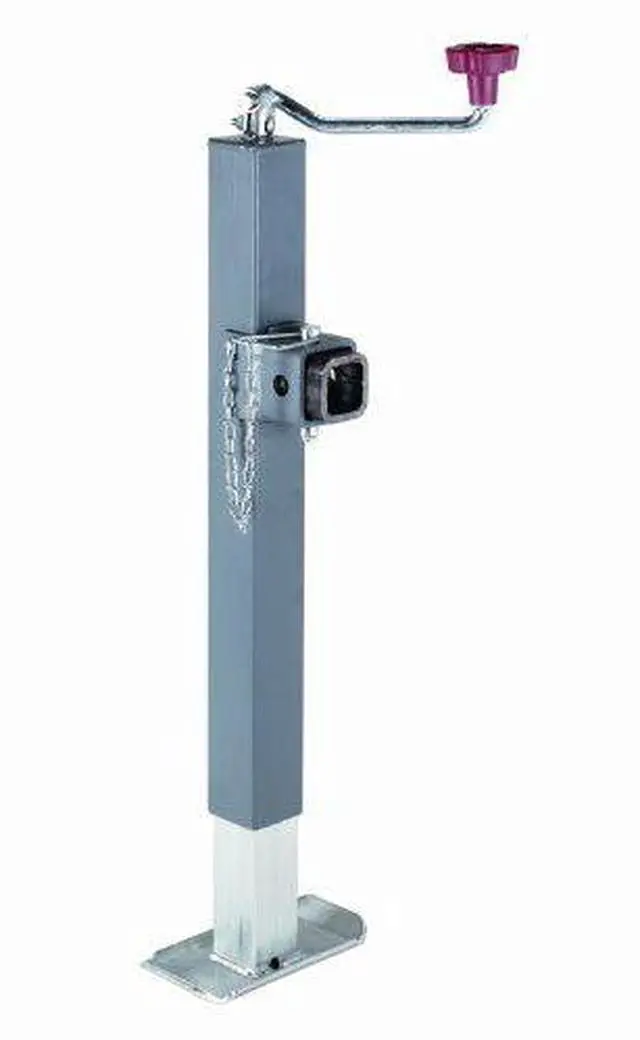 Main image of Bulldog 195312- TWL 195 DTSXFQ Square Tube Trailer Jack w/P&C, 15" Travel, Square Mount
