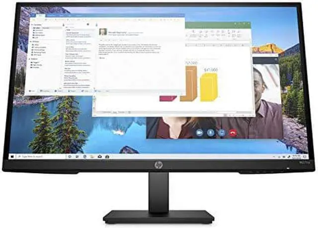 Alt view image 8 of 14 - hp m27ha fhd monitor - full hd monitor (1920 x 1080p) - ips panel and built-in audio - vesa compatible 27-inch monitor designed
