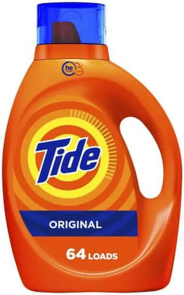 Main image of Tide Laundry Detergent Liquid Soap, High Efficiency (HE), Original Scent, 64 Loads