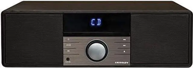 Main image of Crosley CR3502A-BK Metro Bluetooth FM Clock Radio and CD Player, Black