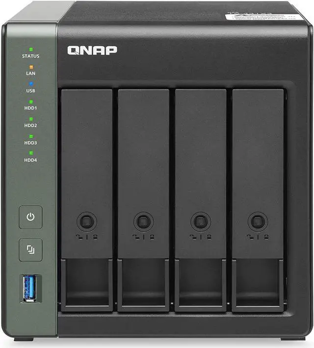 Alt view image 8 of 14 - QNAP TS-431X3-4G-US 4 Bay Diskless Desktop Network Attached Storage