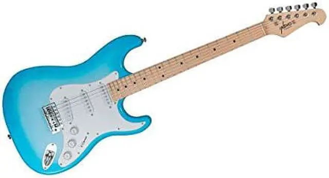 Alt view image 7 of 7 - Monoprice Indio Cali Classic Electric Guitar - Blue, With Gig Bag