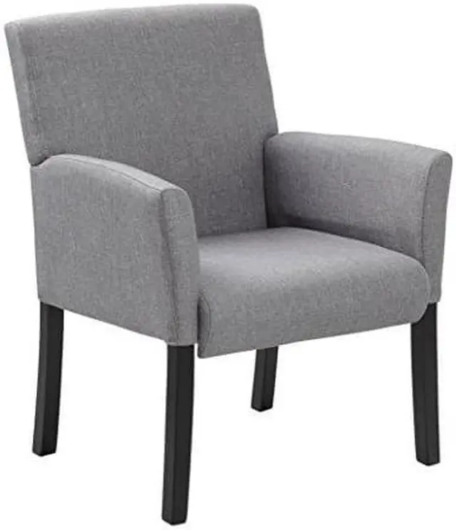 Alt view image 6 of 6 - Boss B659-MG Contemporary Guest Chair, 26" x 27" x 38.5", Linen-like - Grey